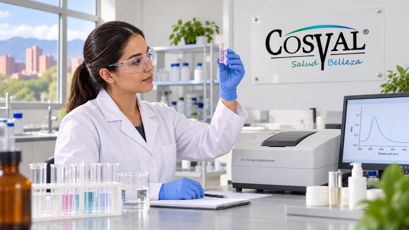 Análisis de control de calidad con espectrofotometría